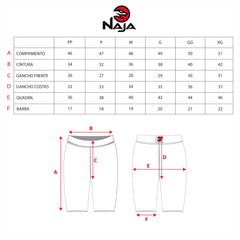 BERMUDA COMPRESSÃO MASCULINA - NAJA