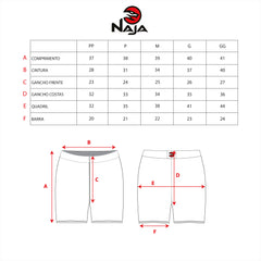 SHORTS BOTTOM FIGHT FEMININO COMPRESSÃO - NAJA