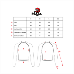 RASH GUARD MANGA LONGA UNISSEX JIU-JITSU SNAKE - NAJA