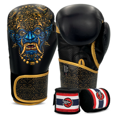 KIT BOXE E MUAY THAI LUVA + BANDAGEM NAJA PAÍSES