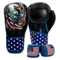 KIT BOXE E MUAY THAI LUVA + BANDAGEM NAJA PAÍSES